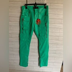 Politics jeans Murphy PU faux leather Mint Green Cargo Pants
Men’s